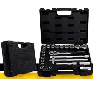 JOGO DE SOQUETES ENCAIXE 1/2 POL. COM 24 PCS STELS