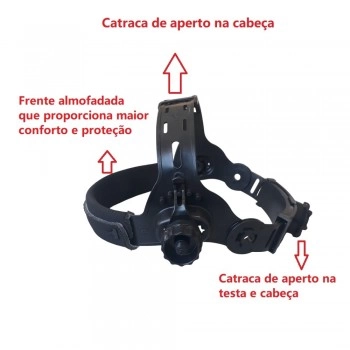 CARNEIRA PARA MASCARA DE SOLDA MANUAL COM CATRACA REGULÁVEL - DELTA PLUS