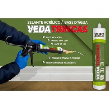 SELANTE ACRILICO VEDA TRINCAS 380GR - SOLUFIX
