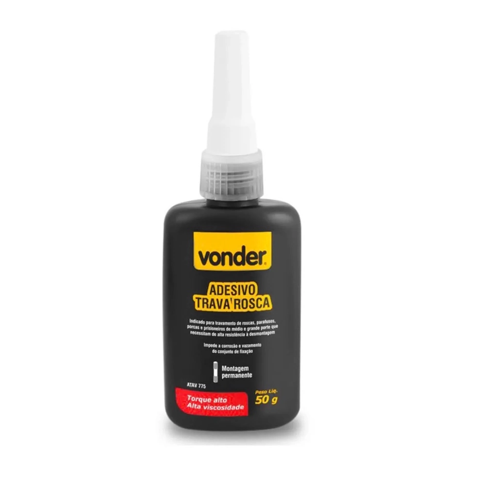 ADESIVO TRAVA PARAF 50G 775 VERMELHO ALTO TORQUE - VONDER