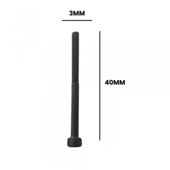 PARAFUSO ALLEN C/ CABECA CILINDRICA 3 X 40MM MA ACO (CX 10 UNIDADES)
