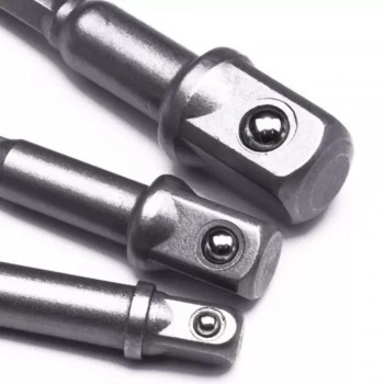 ADAPTADOR PARA SOQUETE 1/4″ - 3/8″ A 1/2″ 3 PECAS - HARDEN H-550733
