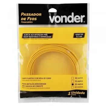 PASSADOR DE FIOS ROLO COM 20 METROS (COM ALMA ACO) - VONDER