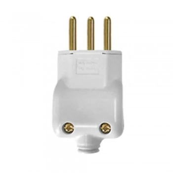 PINO TOMADA PLUGUE MACHO 10A 2P+T (3 PINOS) - DIVERSOS