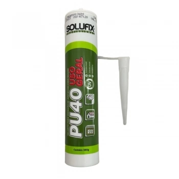 ADESIVO SELANTE PU CONSTRUCAO PU 40 380G BRANCO - SOLUFIX