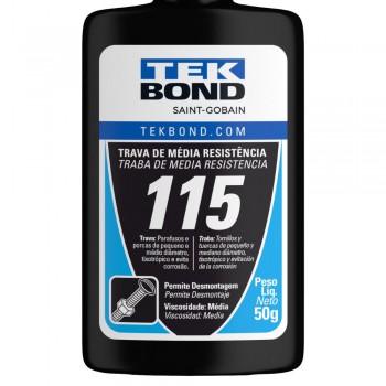 ADESIVO TRAVA PARAF 115/50G MEDIO TORQUE - TEKBOND