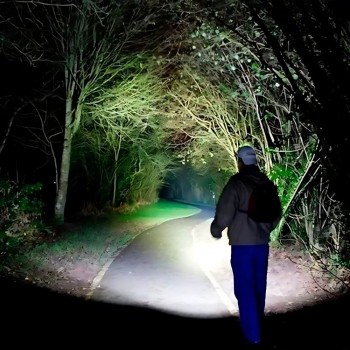 LANTERNA MANUAL LED E BATERIA RECARREGAVEL BM8502 B-MAX