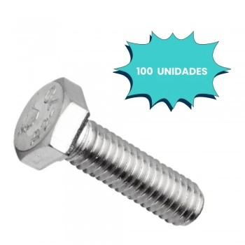 PARAFUSO SEXTAVADO 8 X 20MM MA ACO 8.8 (CX 100 UNIDADES)