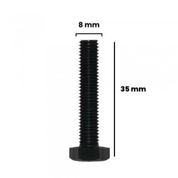 PARAFUSO SEXTAVADO 8 X 35MM MA ACO 8.8 (CX 100 UNIDADES)