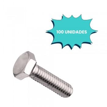 PARAFUSO SEXTAVADO 1/4 X 3/4 UNC INOX (CX 100 UNIDADES)