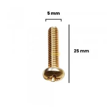 PARAFUSO MAQUINA PANELA PHILLIPS M5 X 25MM BC (CX 100 UNIDADES)