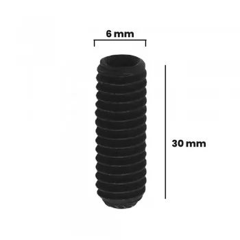 PARAFUSO ALLEN S/ CABECA 6 X 30MM MA ACO (CX 100 UNIDADES)