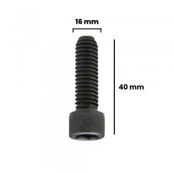 PARAFUSO ALLEN C/ CABECA CILINDRICA 16 X 40MM MA ACO (CX 10 UNIDADES)