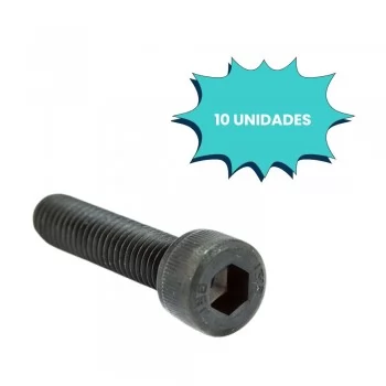 PARAFUSO ALLEN C/ CABECA CILINDRICA 16 X 40MM MA ACO (CX 10 UNIDADES)