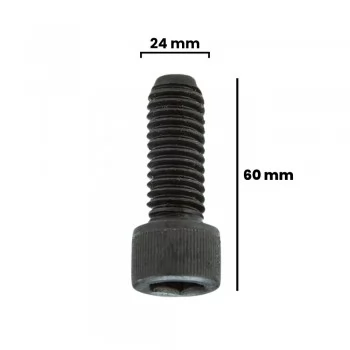 PARAFUSO ALLEN C/ CABECA CILINDRICA 24 X 60MM MA ACO (UNITÁRIO)