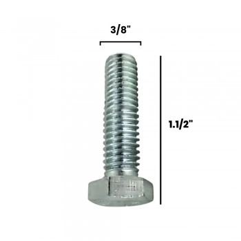 PARAFUSO SEXTAVADO 3/8 X 1.1/2″ RI ZB (CX 100 UNIDADES)