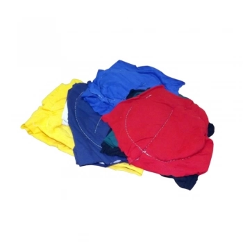 ESTOPA PANOS DE RETALHO EM MALHA COSTURADA COLORIDO  (PRIMEIRA LINHA) (CX 1 KG)