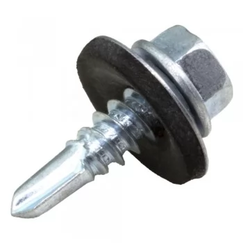 PARAFUSO AUTO BROCANTE SEXTAVADO 5,5 X 25MM (CH 5/16) C/ ARRUELA (CX 100 UNIDADES)