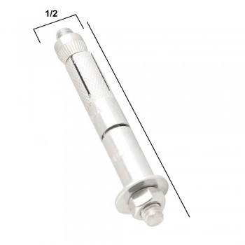 CHUMBADOR PARABOLT COM PRISIONEIRO, JAQUETA E PORCA 5/16 X 4″ (100M) DIAMETRO 1/2″ (UNITÁRIO)