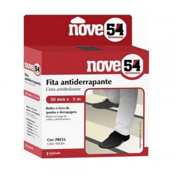 FITA ANTIDERRAPANTE PARA ESCADAS 50MMX 5M PRETA - NOVE54