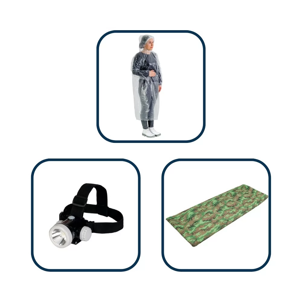 KIT PARA ACAMPAMENTO MONTANHA COM 3 ITENS