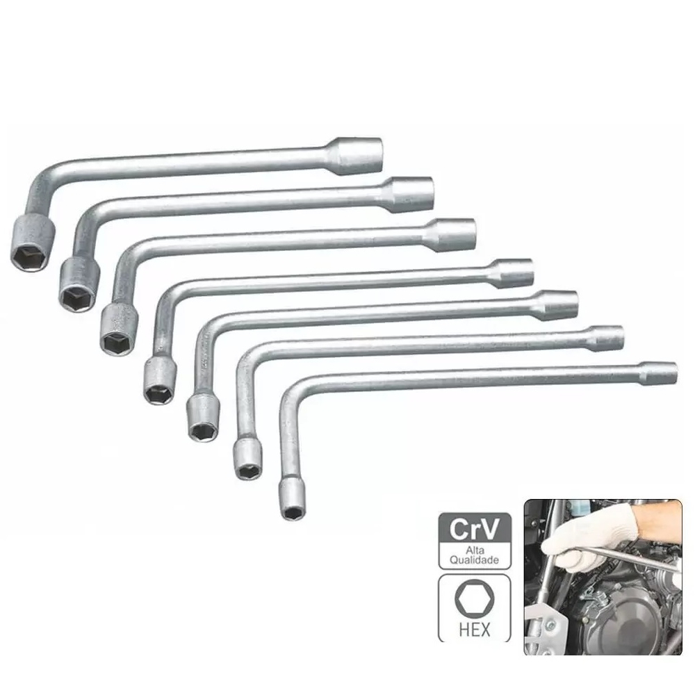JOGO DE CHAVE BIELA TIPO L  3/8″ A  3/4″ COM  7 PEÇAS - GEDORE