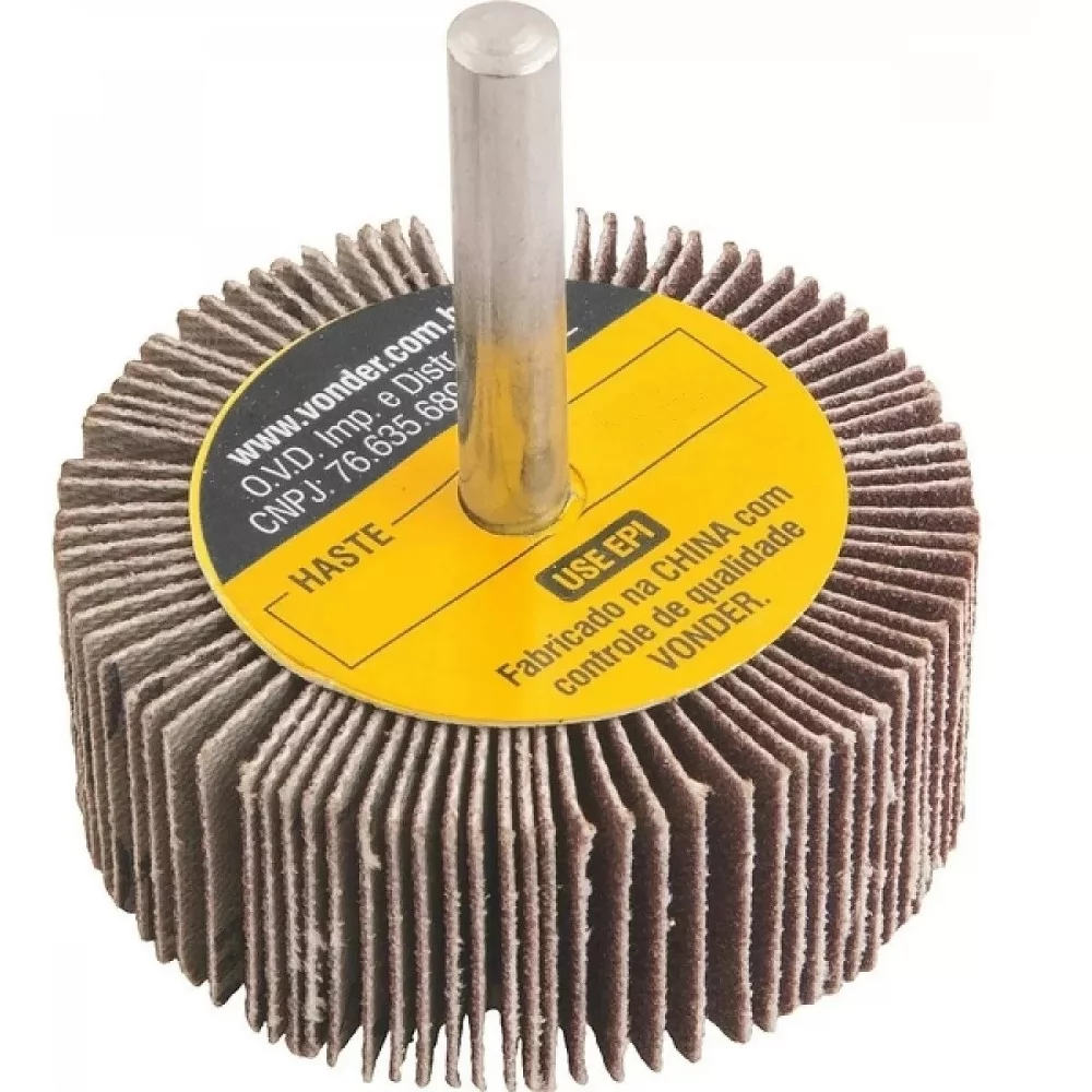 RODA DE LIXA  50 X 20 MM COM HASTE G. 80 V