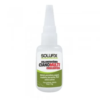 COLA  ADESIVO INSTANTANEA CIANOMULTI CURA RÁPIDA KIT 100G E 20G  - SOLUFIX